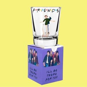 TV FRIENDS Shot glasses Set of 6 Matching Gift Boxes